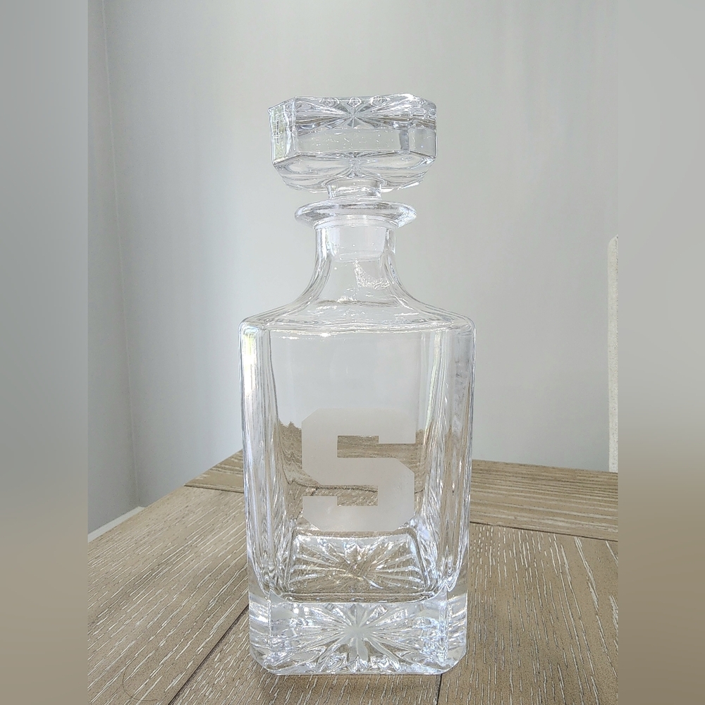 MSU SPARTAN DECANTER CUSTOMIZED